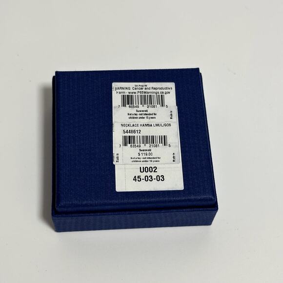Swarovski Luckily Hamsa hand Pendant Necklace - Picture 12 of 12